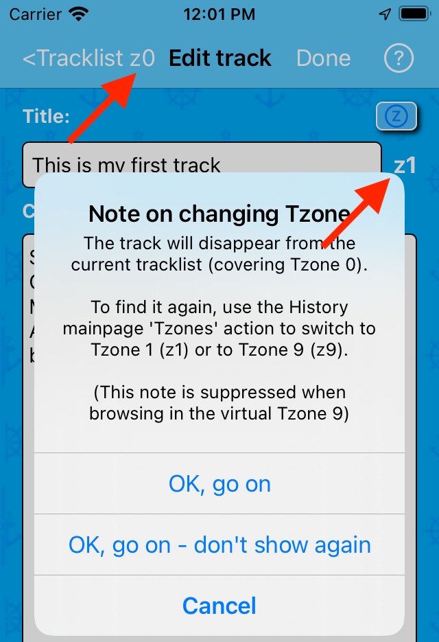 Note on changing Tzone 
