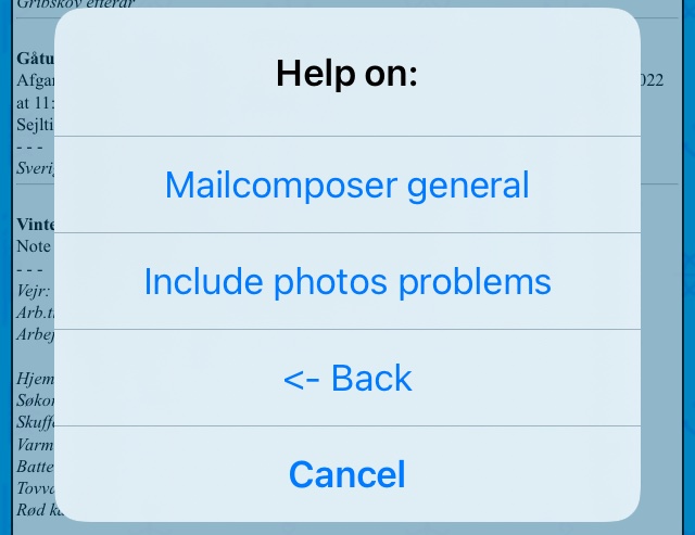 Mailcomposer Help pages