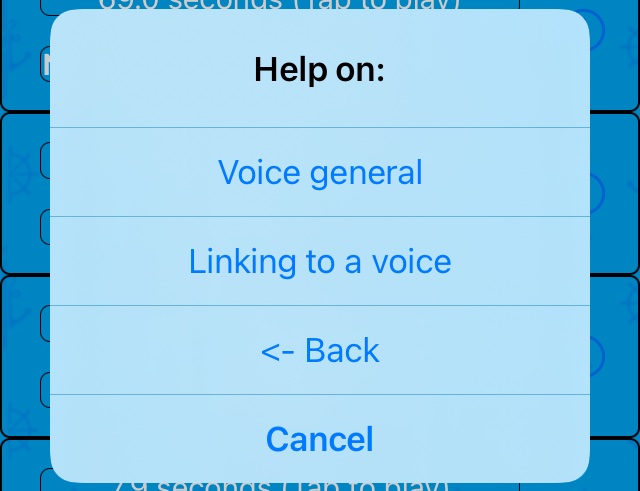 Voice Help pages