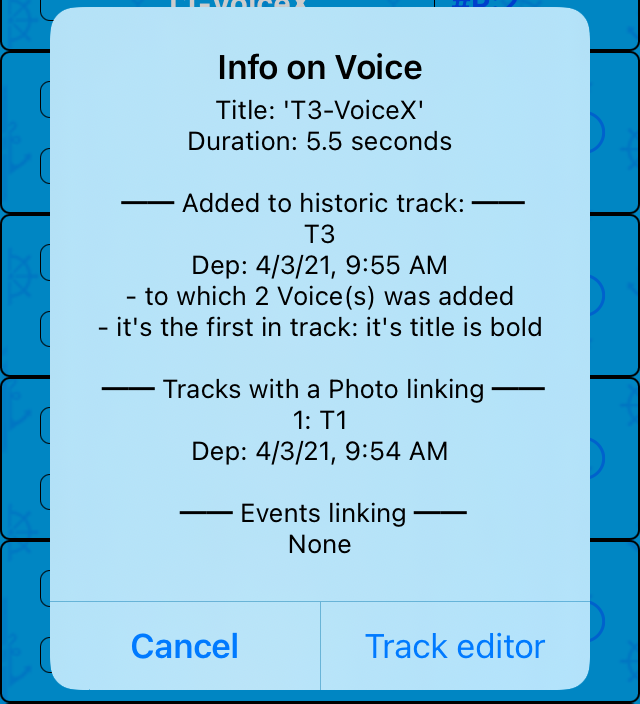 Voice info on photos