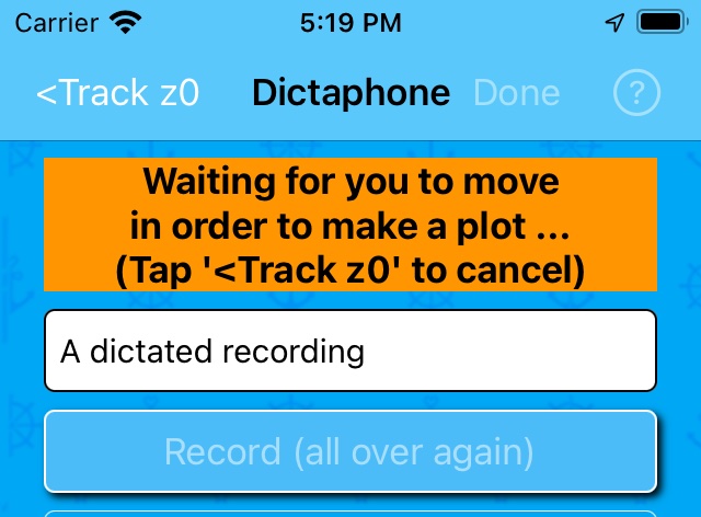Dictaphone in direct mode