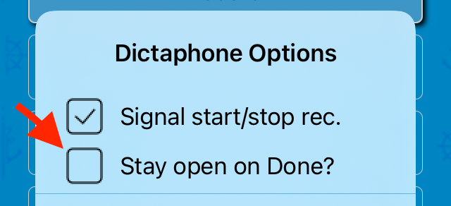 Dictaphone in direct mode autolinking