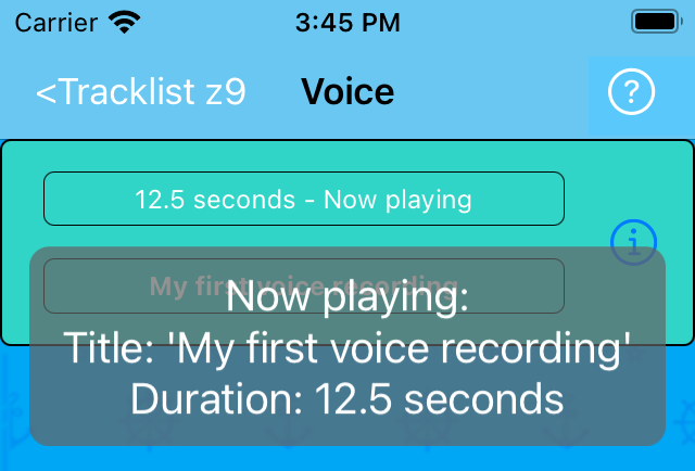 Action on Voice Menu action: Play